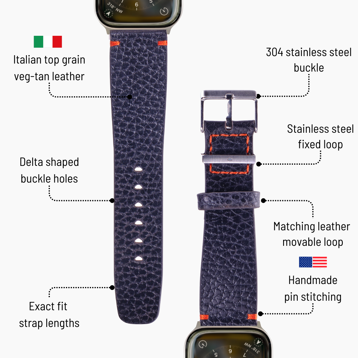 TA Classic Strap Set for Apple Watch®